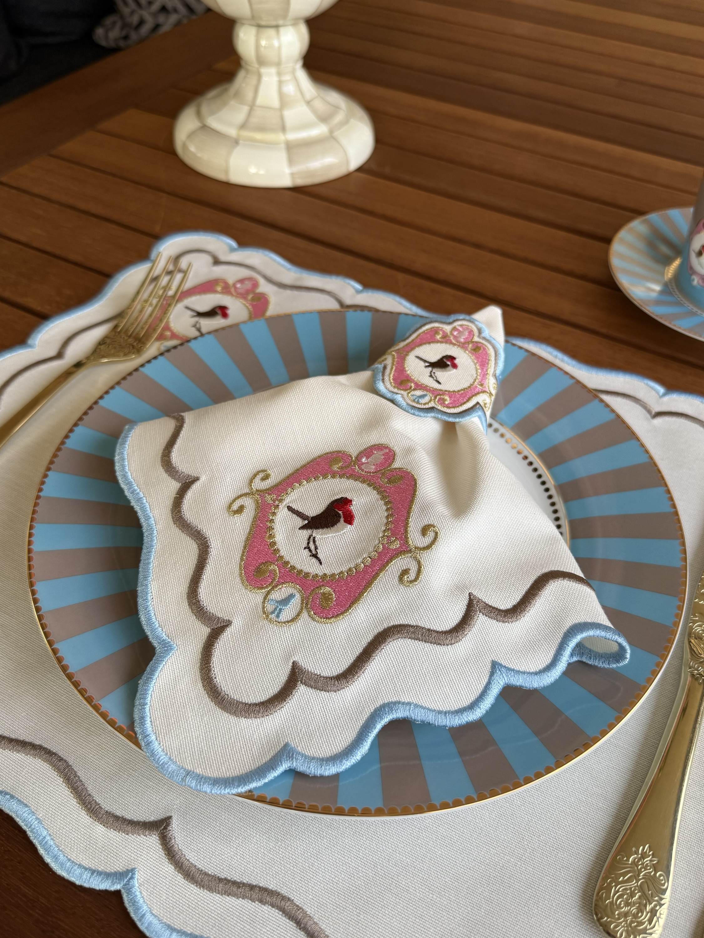 Mavi Verona Amerikan Servis