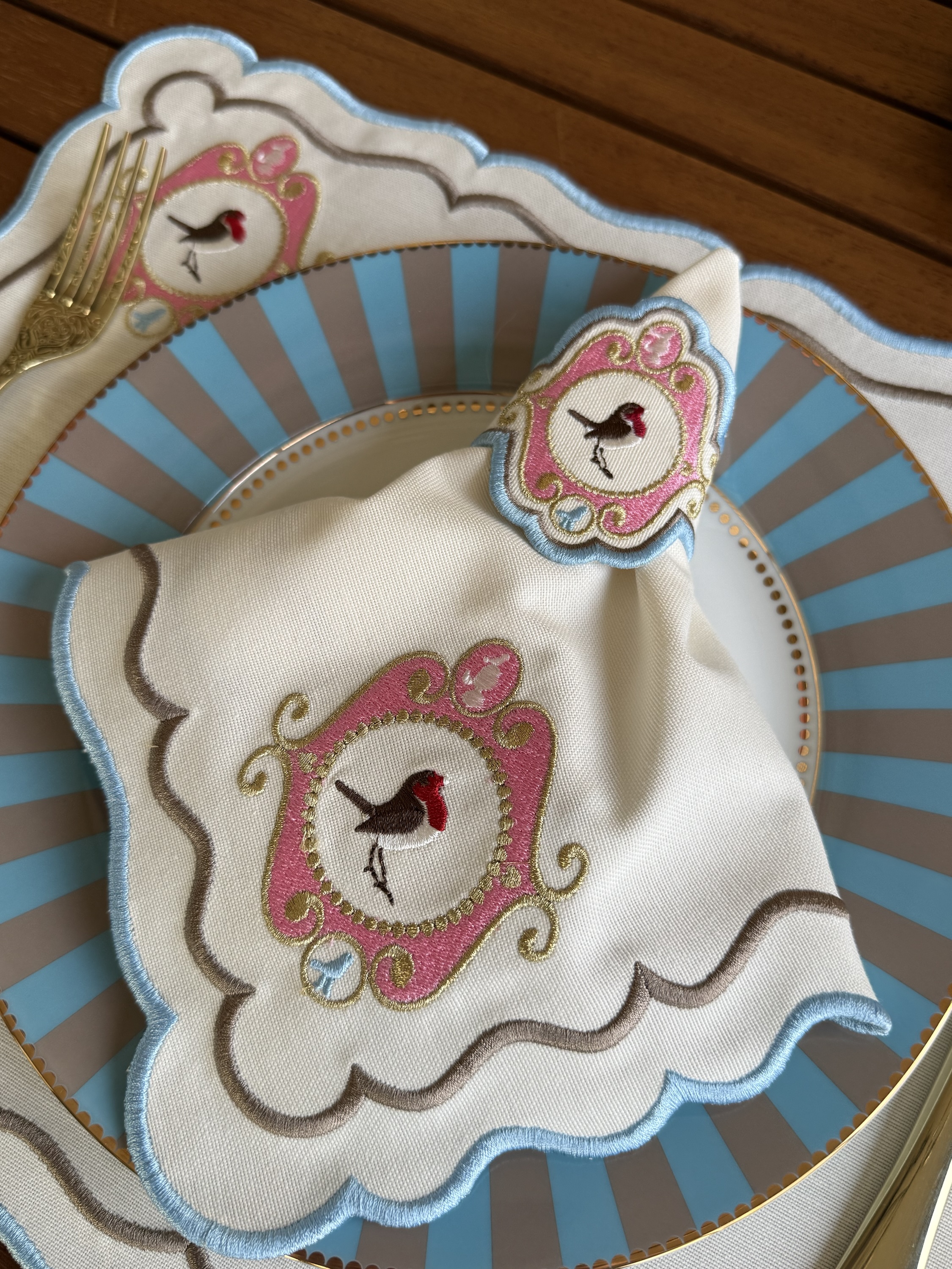 Mavi Verona Amerikan Servis