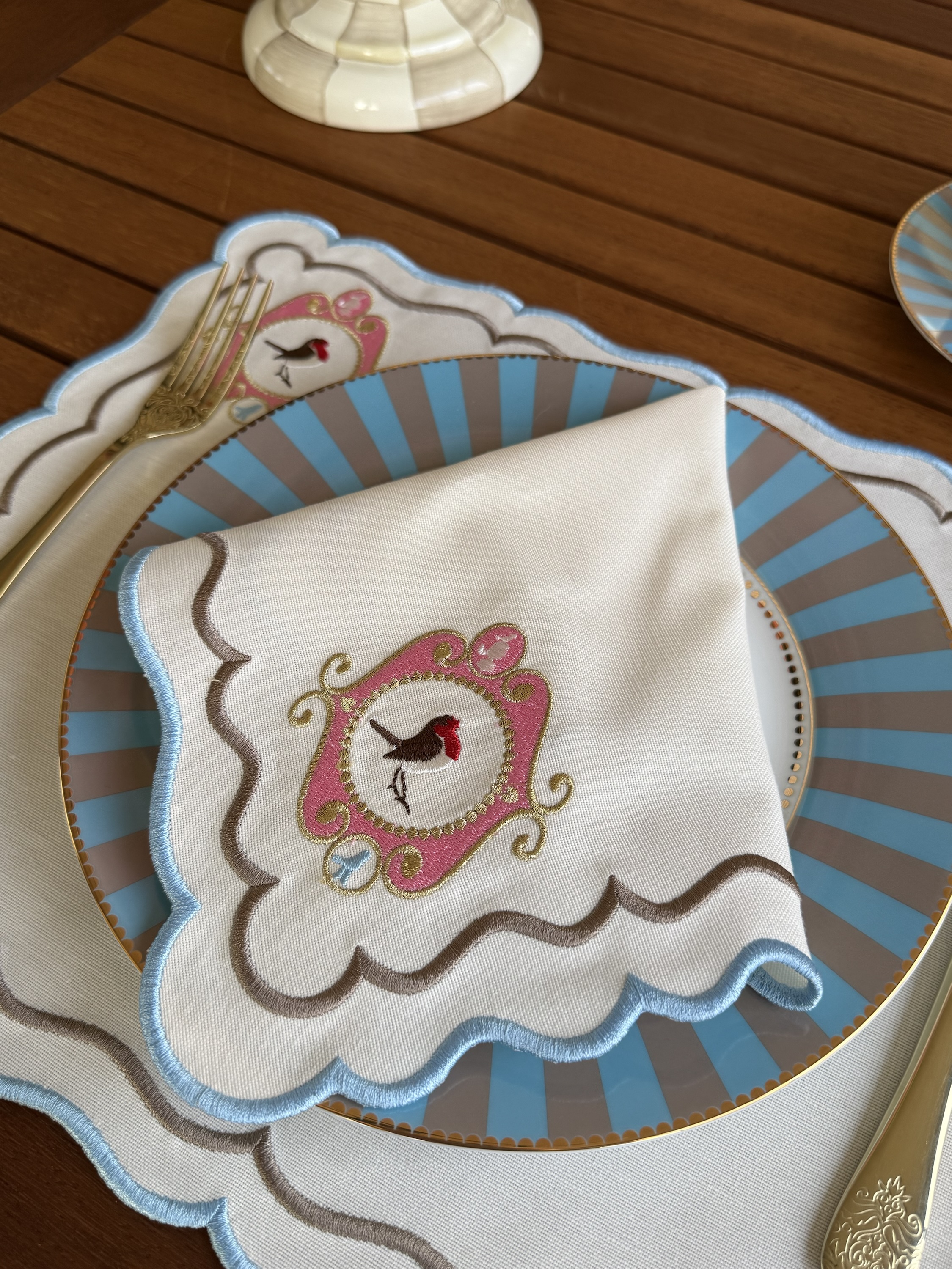 Mavi Verona Amerikan Servis