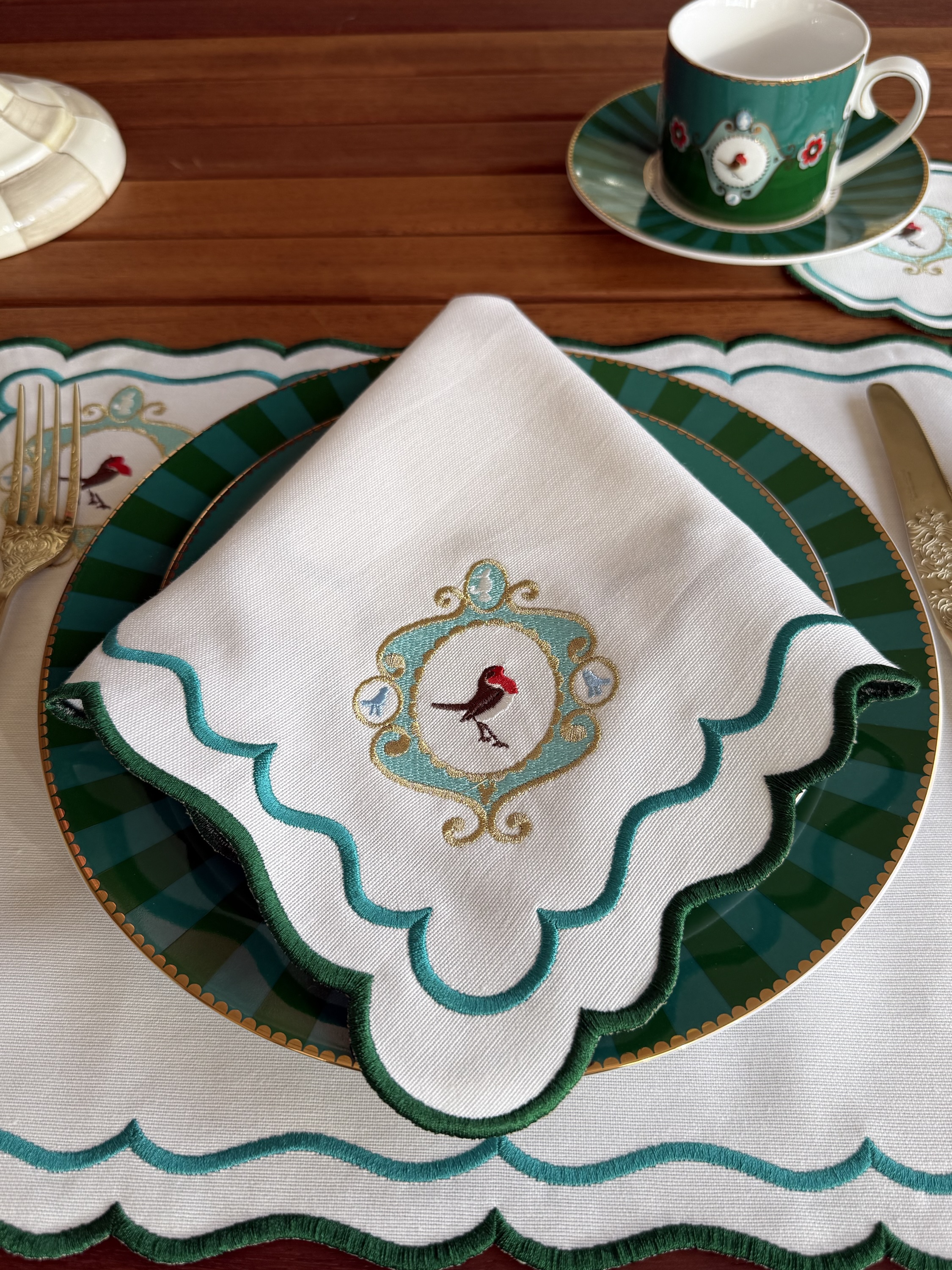 Yeşil Verona Servis Peçetesi