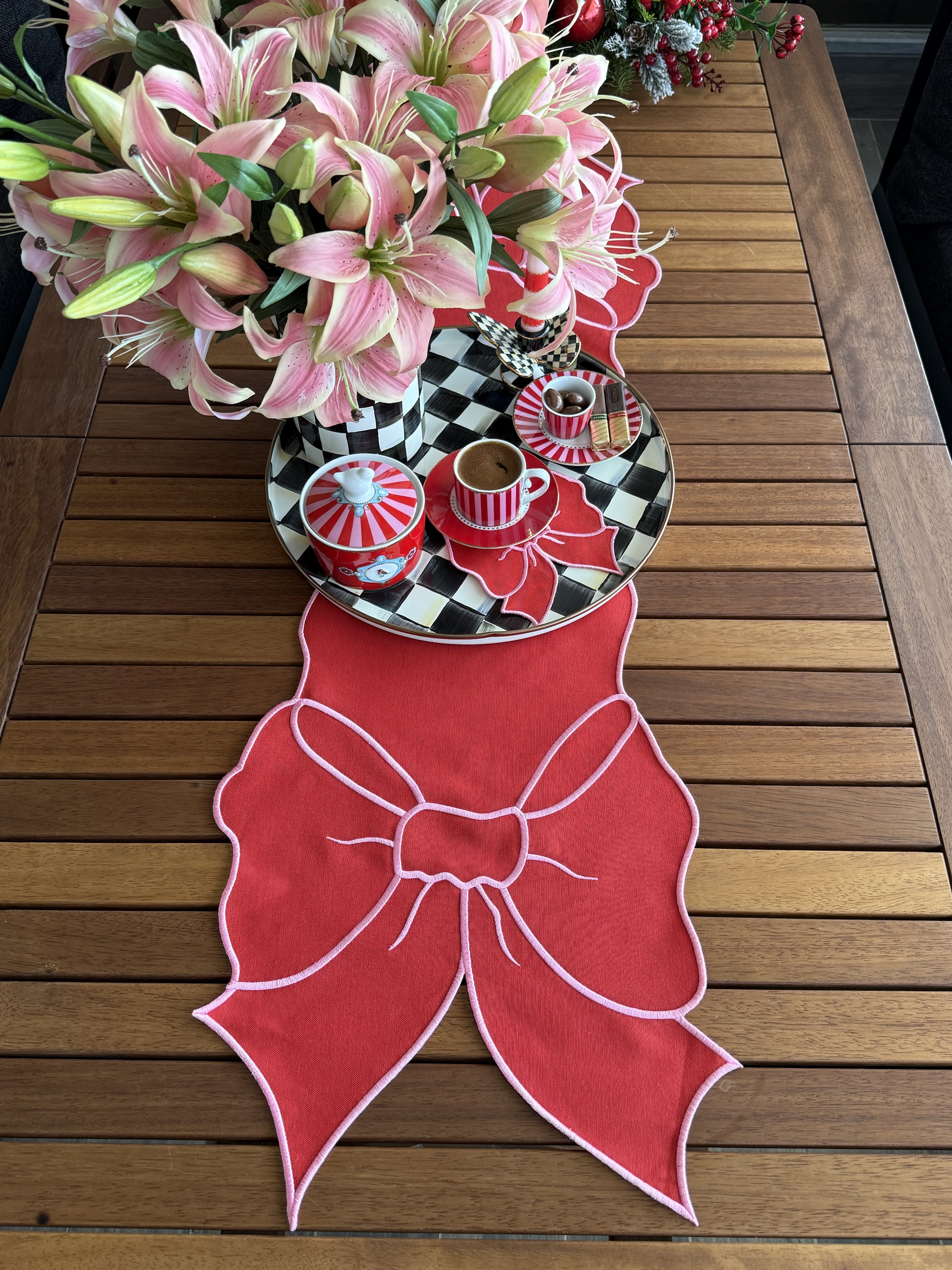 Rubybow Kırmızı Pembe Runner