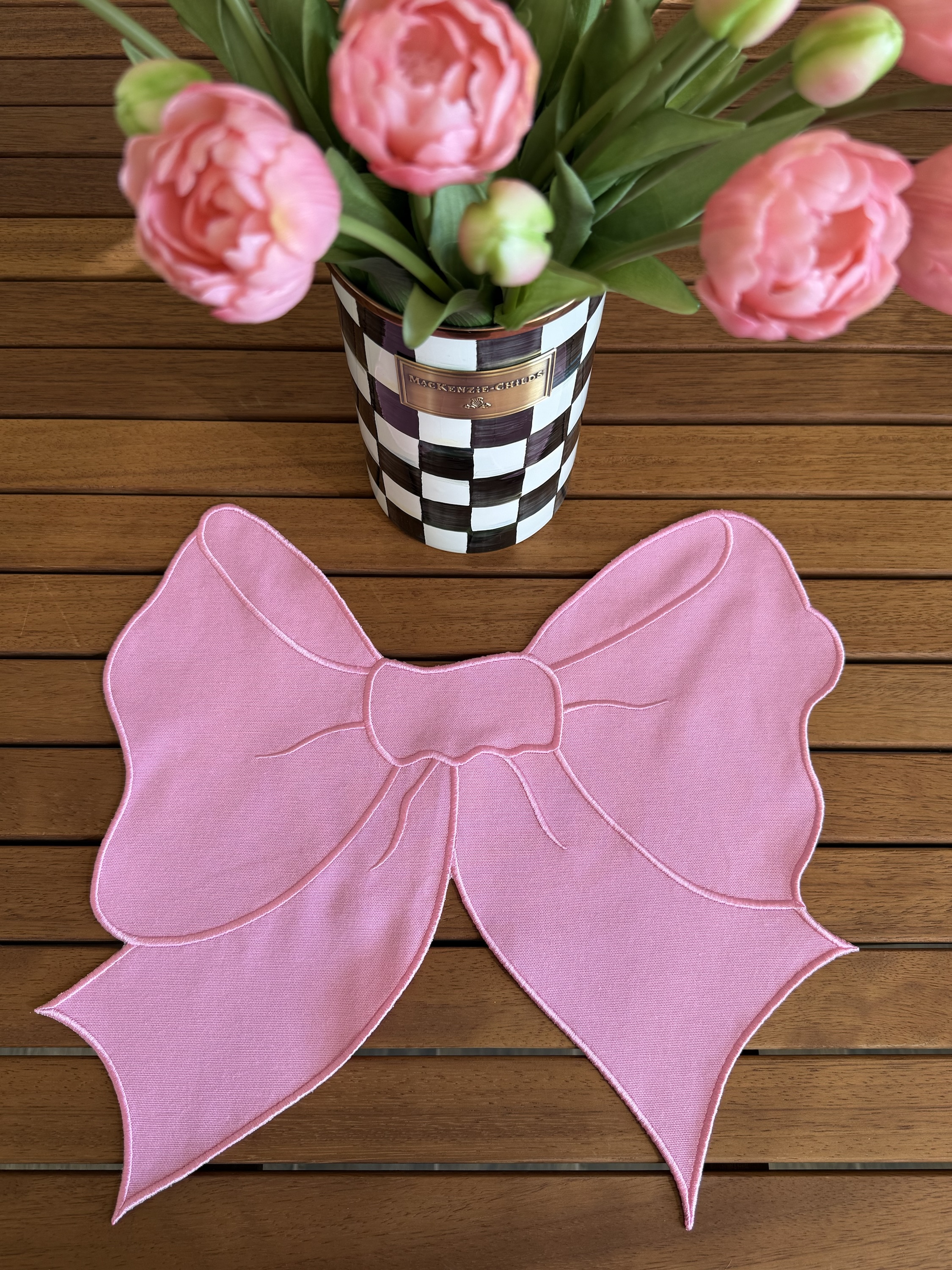 Rubybow Pembe Amerikan servis
