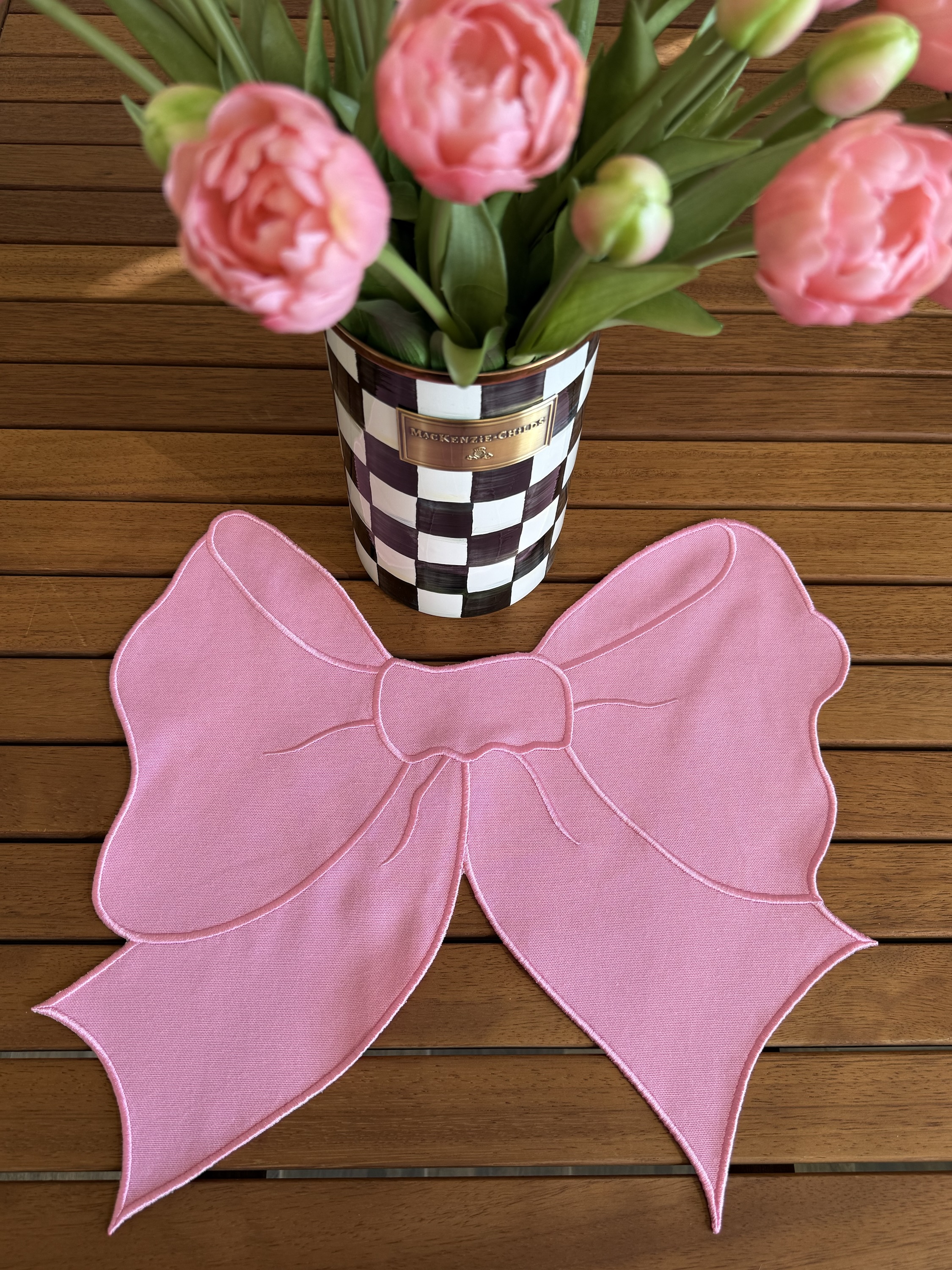 Rubybow Pembe Amerikan servis