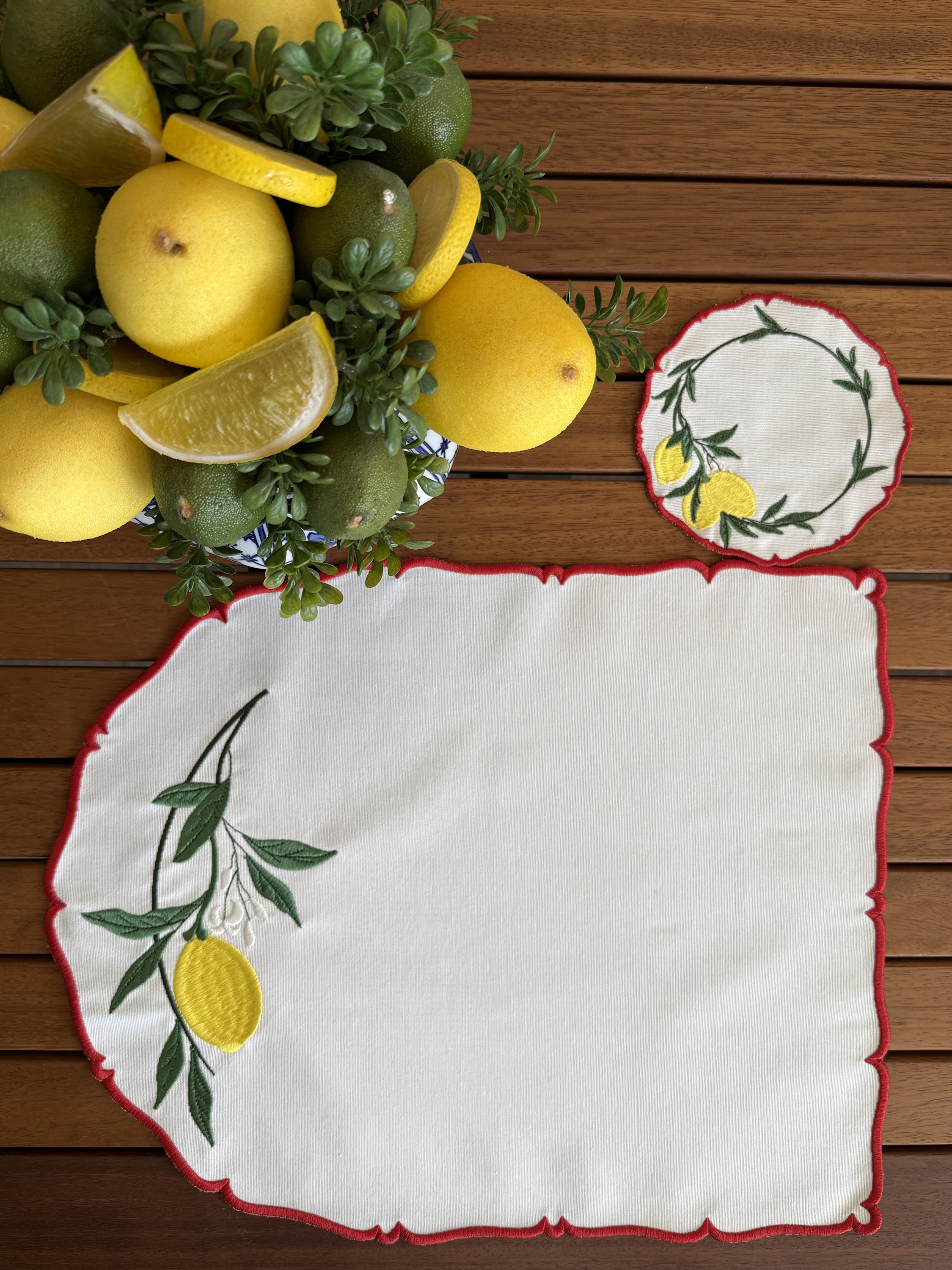 Lemon Garden Kırmızı Amerikan Servis