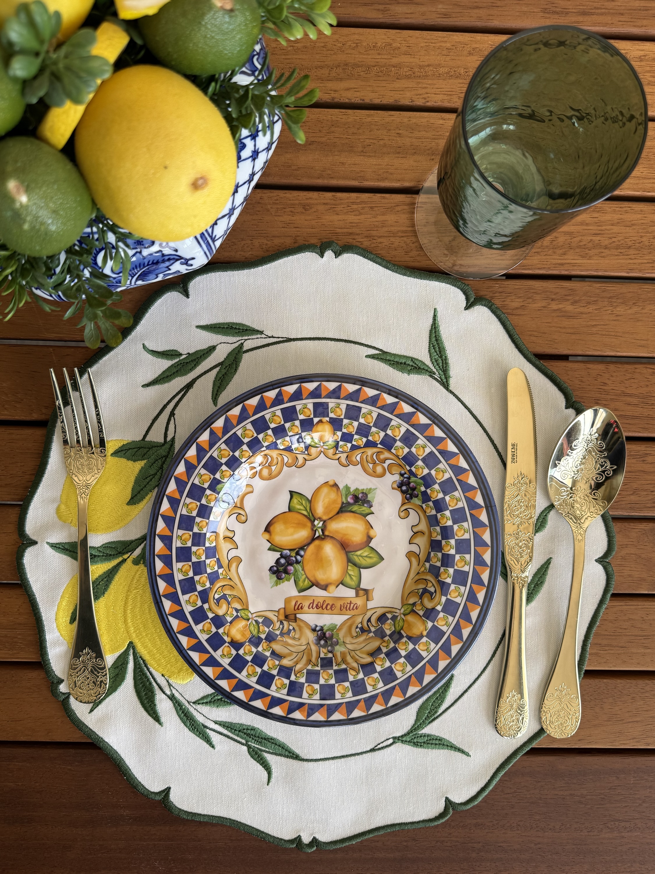 Lemon Garden Yeşil Amerikan Servis