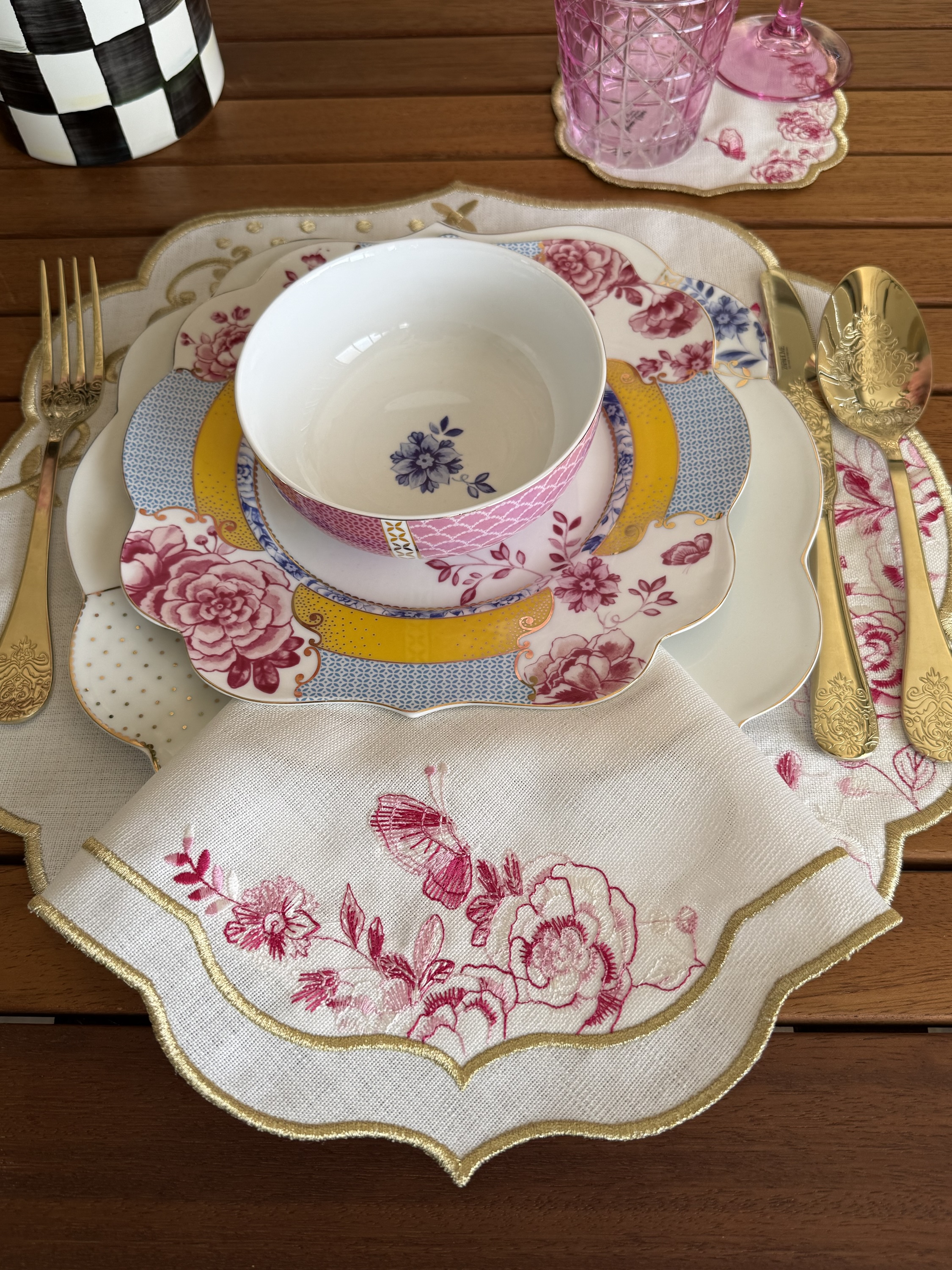 Royal Dream Rose Pink Servis Peçetesi