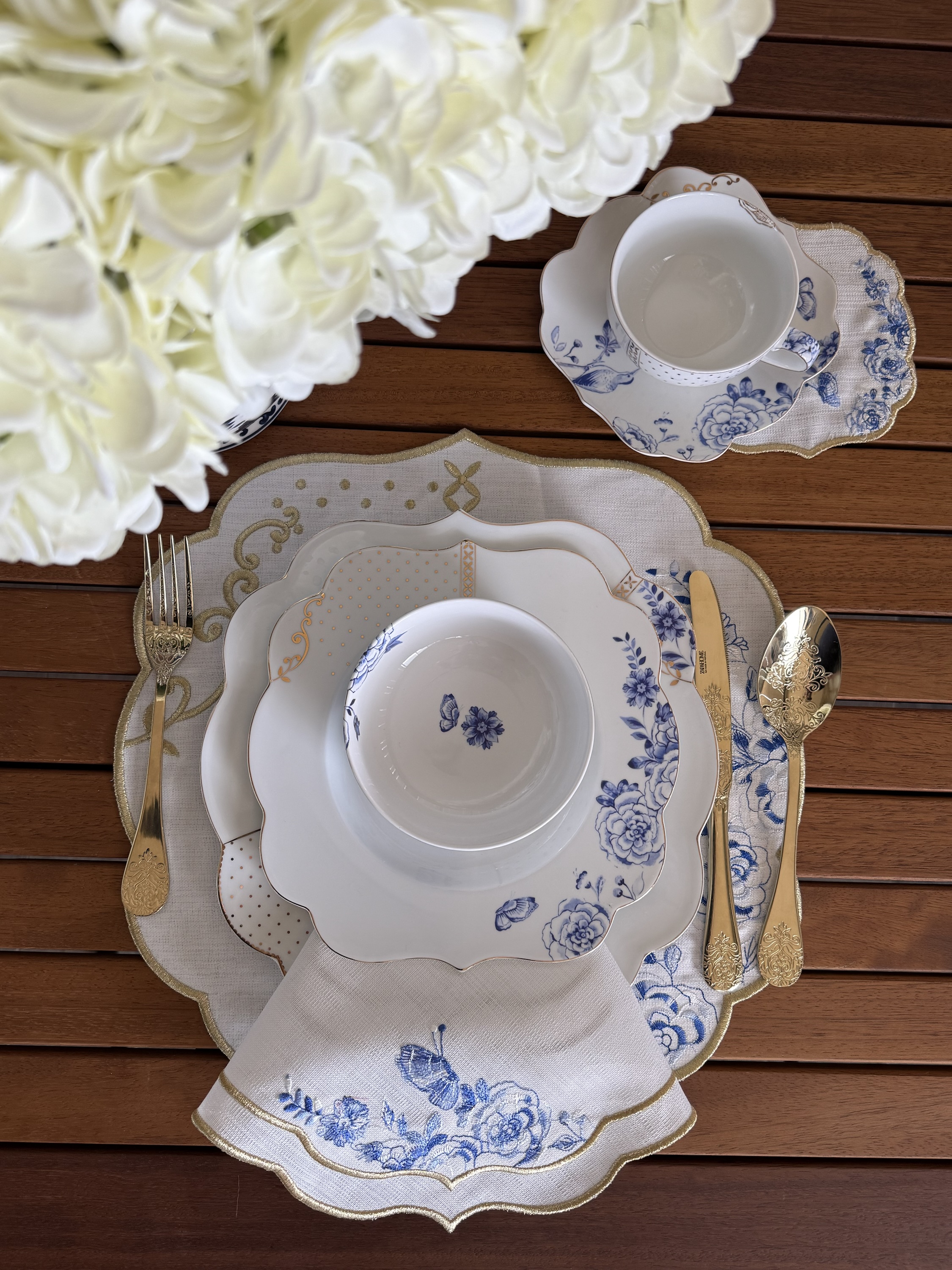 Royal Dream Rose Mavi Servis Peçetesi