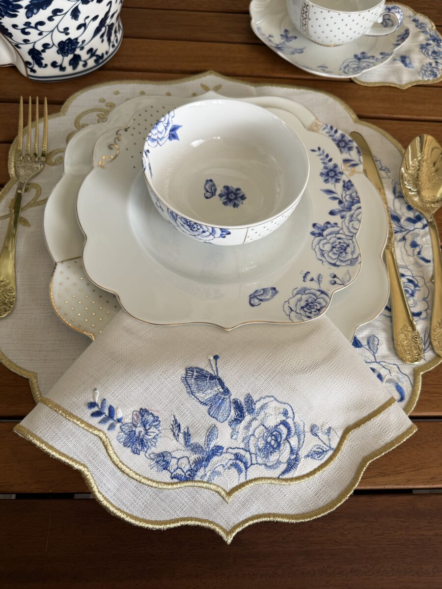 Royal Dream Rose Mavi Servis Peçetesi