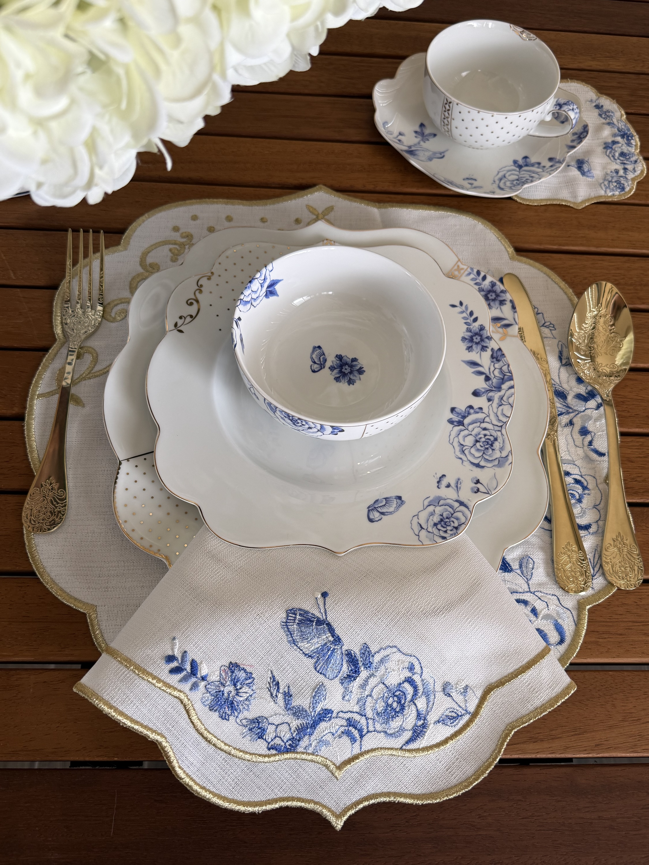 Royal Dream Rose Mavi Servis Peçetesi