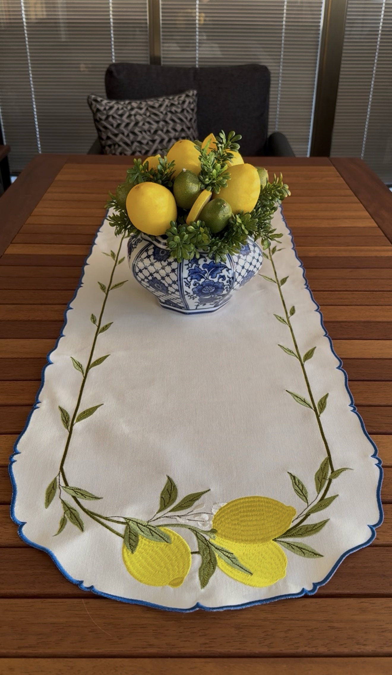 Lemon Garden Mavi Runner