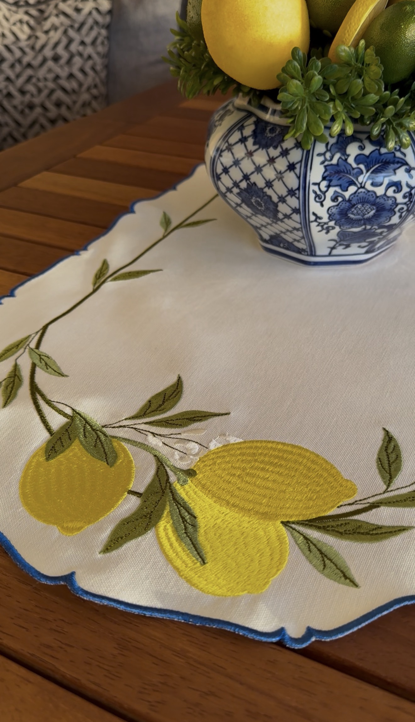Lemon Garden Mavi Runner
