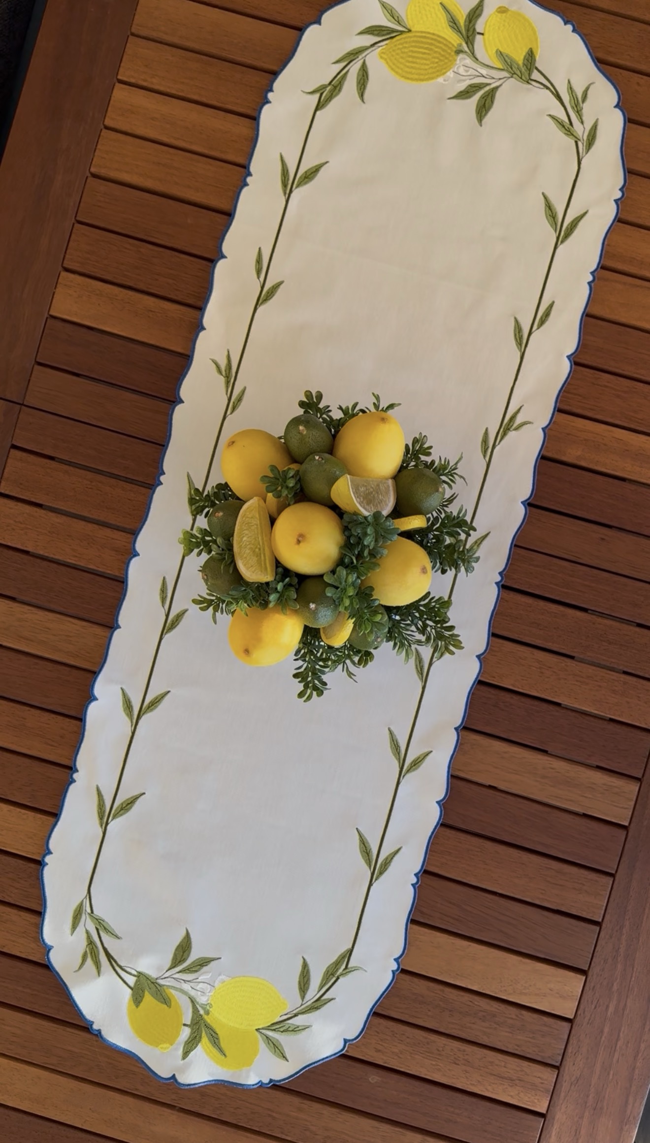 Lemon Garden Mavi Runner