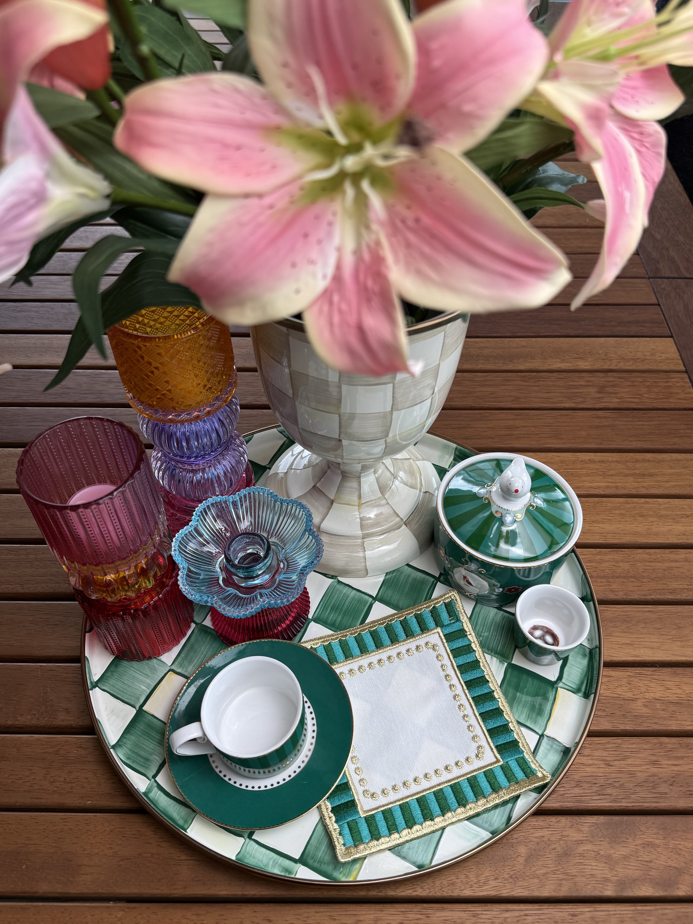 Elegant Yeşil Kokteyl Peçetesi