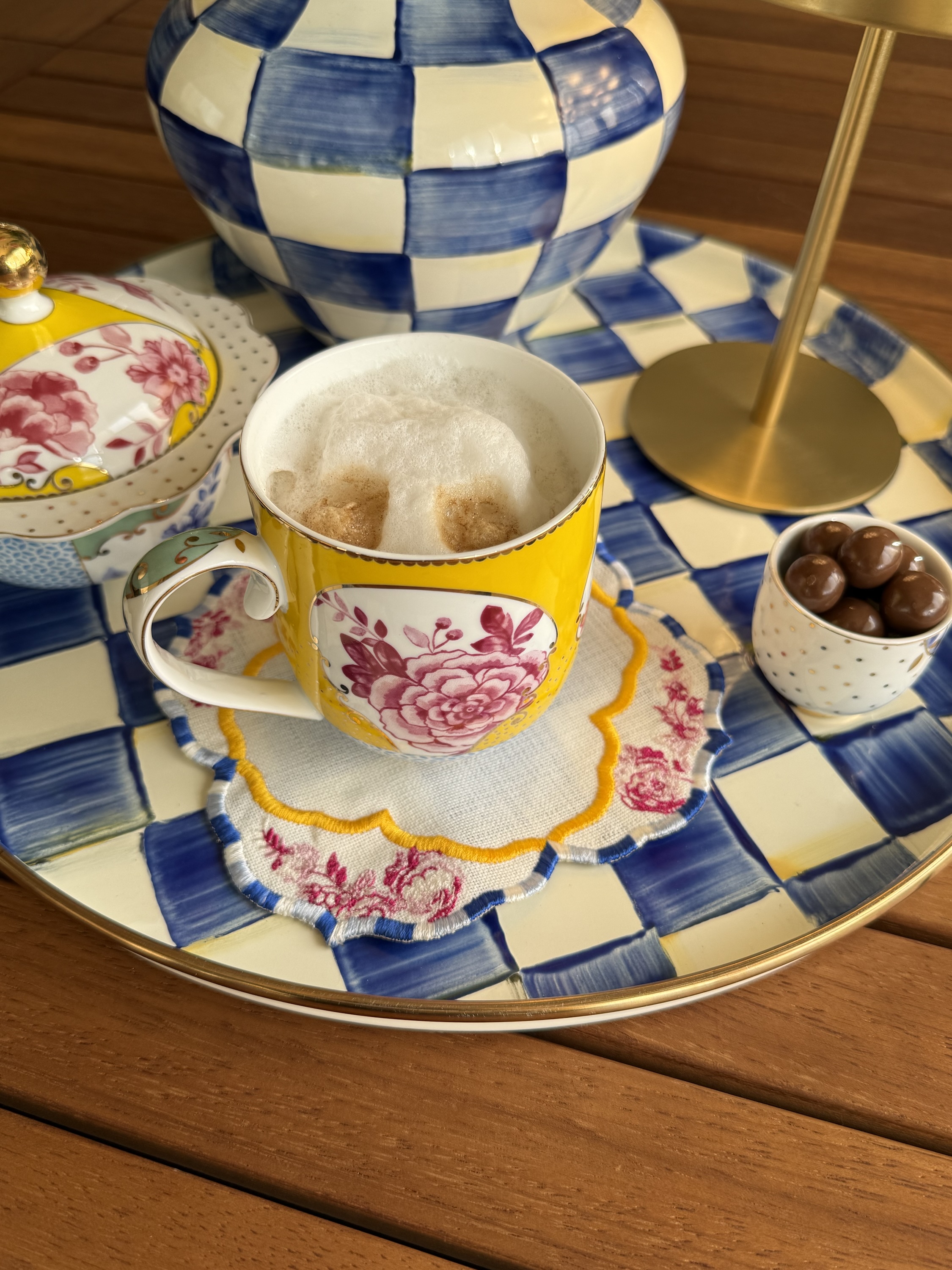Royal Marbled Yellow Kokteyl Peçetesi