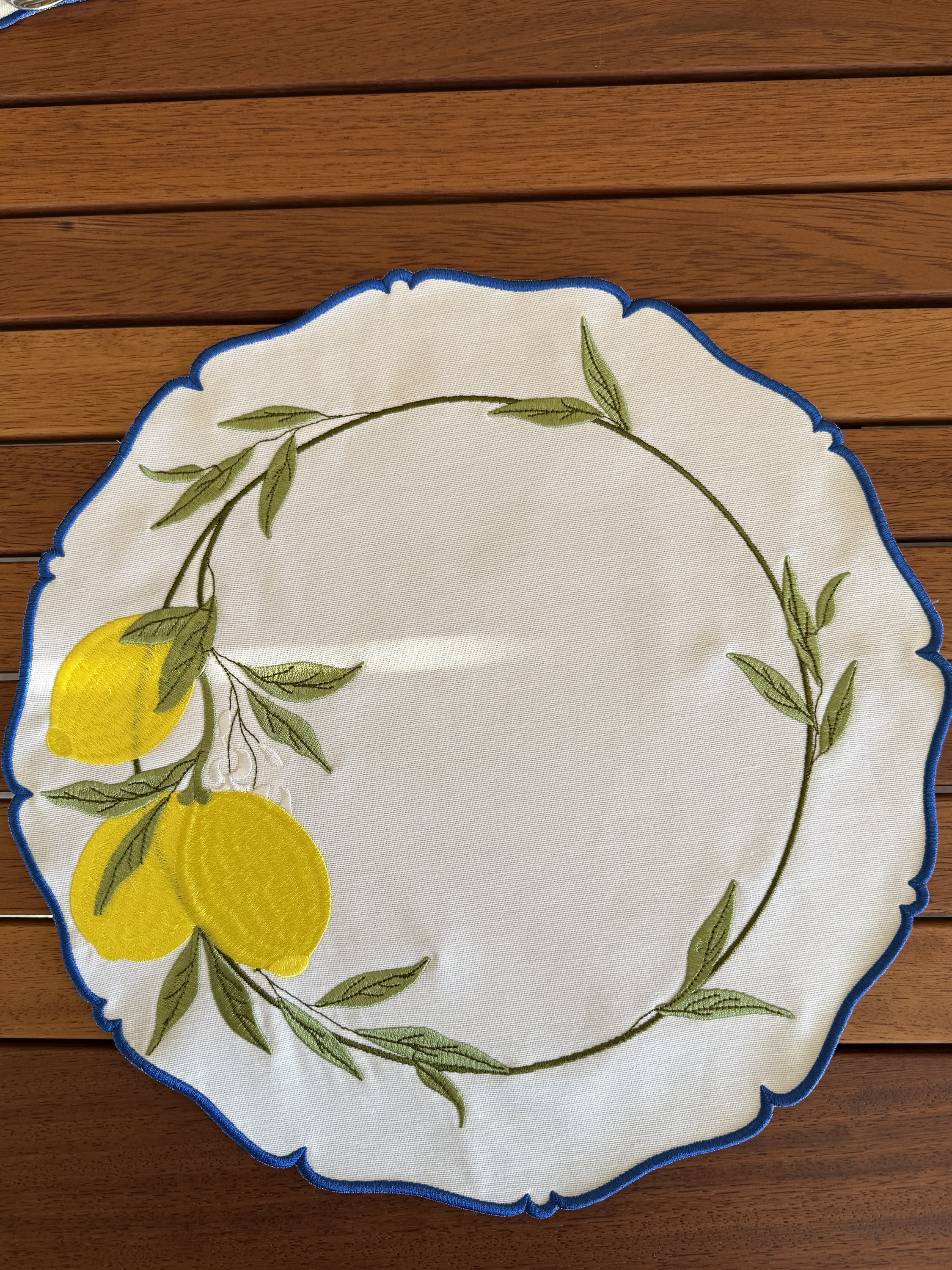 Lemon Garden Mavi Amerikan Servis